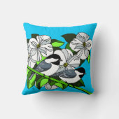 鳥花 クッション (裏面)