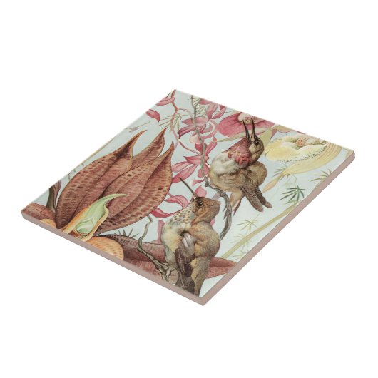 鳥花 タイル (側面)