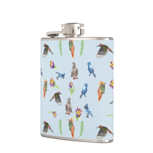 鳥花 フラスク (左)