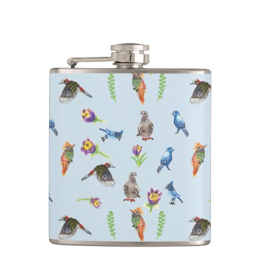 鳥花 フラスク (正面)