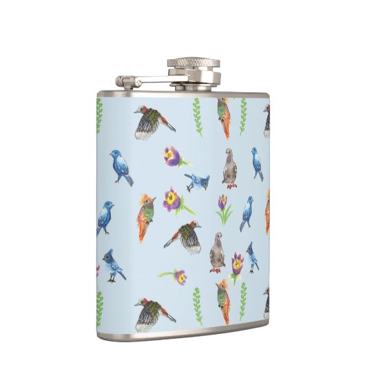 鳥花 フラスク (右)