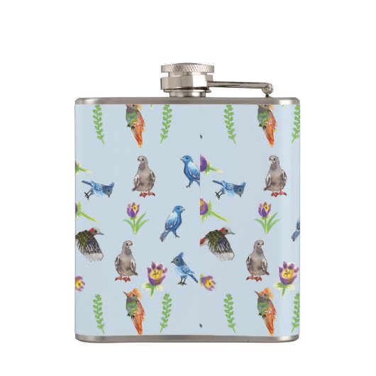 鳥花 フラスク (裏面)