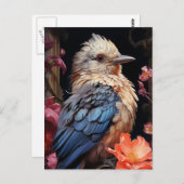 鳥花 ポストカード (正面/裏面)