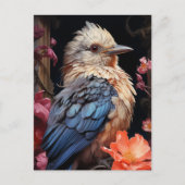 鳥花 ポストカード (正面)