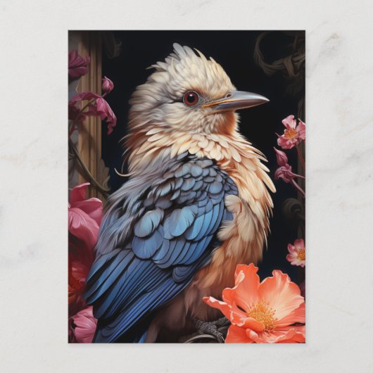 鳥花 ポストカード (正面)