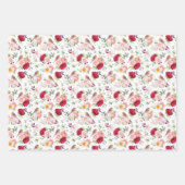 鳥花 ラッピングペーパーシート (正面3)