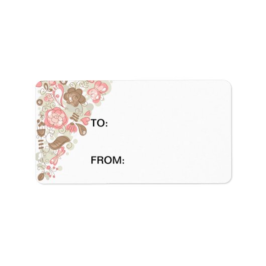 鳥花 ラベル (正面)