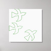 鳥芸術 キャンバスプリント (正面)