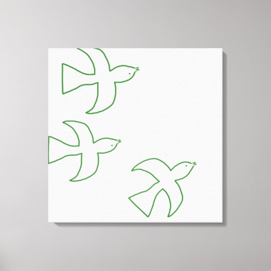 鳥芸術 キャンバスプリント (正面)