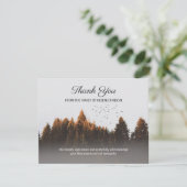 鳥葬でフォレストありがとうご注意カード サンキューカード (スタンド正面)