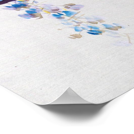 鳥藤の花と渡辺聖亭 ポスター (角)