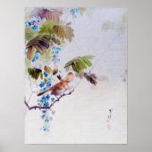 鳥藤の花と渡辺聖亭 ポスター (正面)