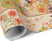 鳥蝶ラッピング紙 ラッピングペーパー (ロールコーナー)