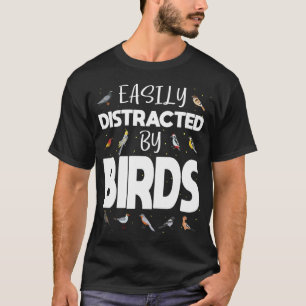 鳥見張り見物おもしろい野鳥観察 Tシャツ