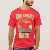 鳥見野鳥観察プレゼント用おたく引用文 Tシャツ (正面)