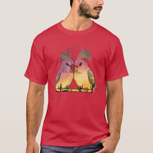 鳥見鳥類鳥類学者バードラバーフリット Tシャツ (正面)