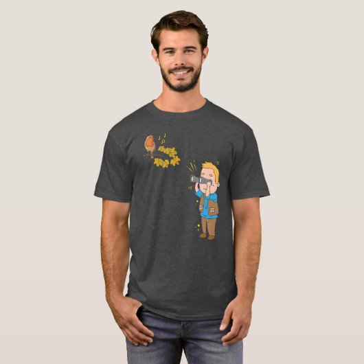 鳥見+鳥類学者+ウィッチャー ギフト 贈り物 フレンド Tシャツ (正面フル)