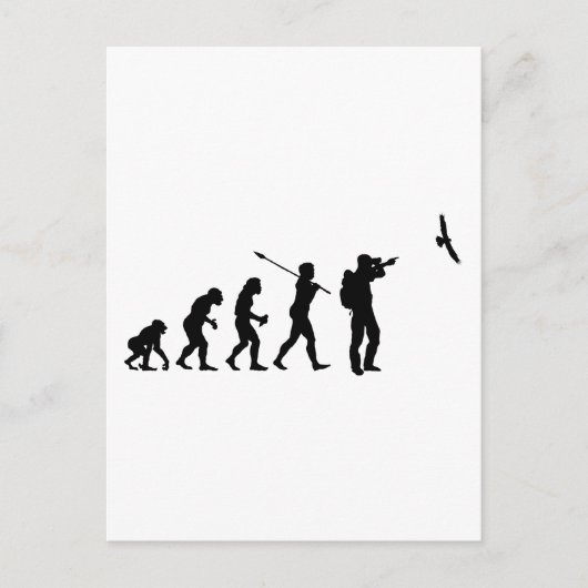 鳥観察者 ポストカード (正面)