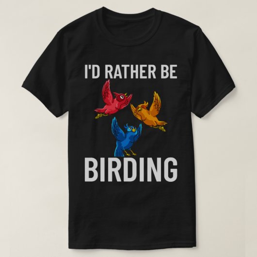 鳥観察野鳥観察双眼カメラ初心者 Tシャツ (デザイン正面)