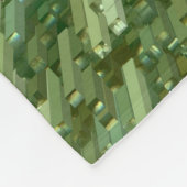 鳥誇りを持ったおたくシルエットグリーンブラウン野鳥観察 フリースブランケット (角)