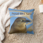 鳥誇りを持ったおたくブラックバードホビーバードウォッチャー クッション (ブランケット)