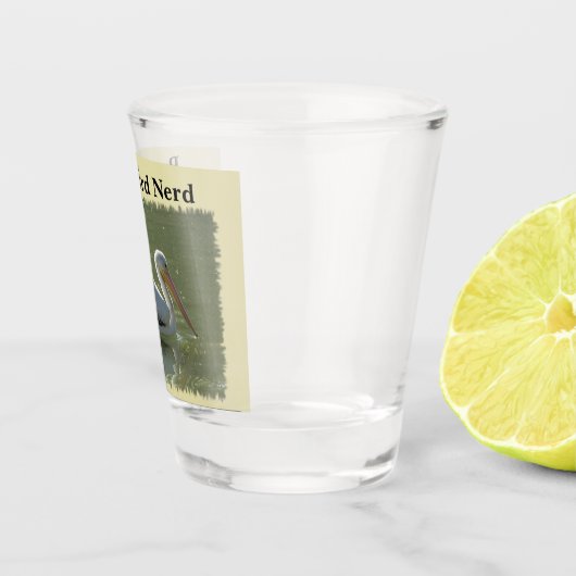 鳥誇りを持ったおたくペリカン写真野鳥観察ホビーバーダー ショットグラス (右)