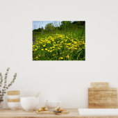 鳥足三葉紙 ポスター (キッチン)