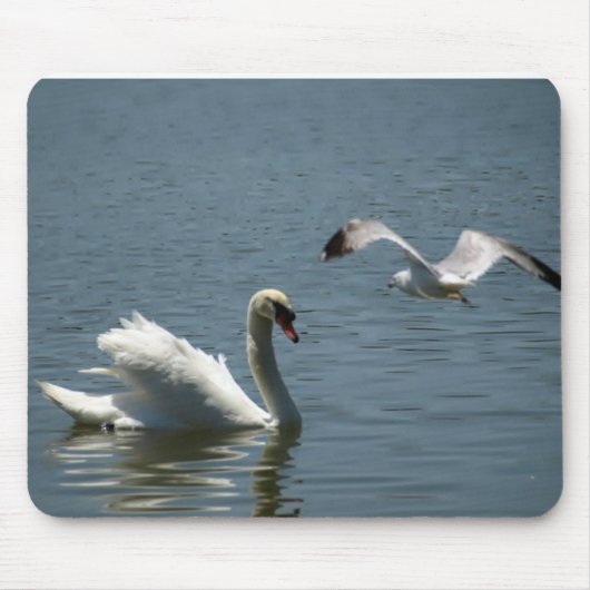 鳥遊と白鳥 マウスパッド (正面)