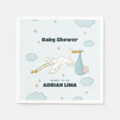 鳥運のかわいい子は男の子 スタンダードカクテルナプキン (正面)