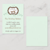 鳥離れ類Mint ChocolateのWebサ結婚イト挿入 エンクロージャーカード (正面/裏面)