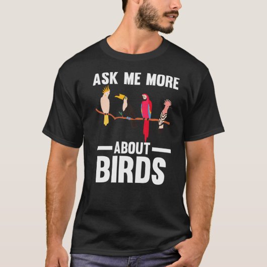 鳥頼の詳細野鳥観察Birds Premium Tシャツ (正面)