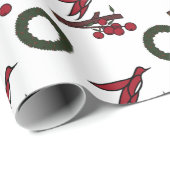 鳥類およびリース包装紙 ラッピングペーパー (ロールコーナー)