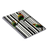 鳥類と縦線 ノートブック (右側)