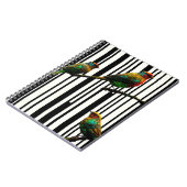 鳥類と縦線 ノートブック (左側)