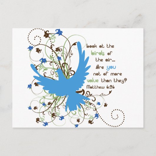 鳥類の価値 ポストカード (正面)