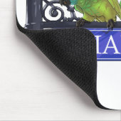 鳥類の道のマウスパッド(色を選んで下さい) マウスパッド (コーナー)