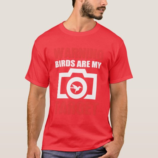 鳥類の鳥類の野生動物写真家ギフトファミリー Tシャツ (正面)