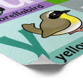 鳥類の鳥類文字 ポスター (角)