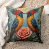 鳥類オーナメント クッション (ブランケット)