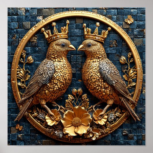 鳥類オーナメント ポスター (正面)