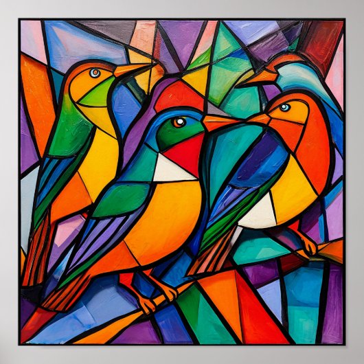 鳥類オーナメント ポスター (正面)