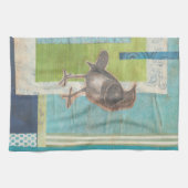 鳥類スクラップブック1 キッチンタオル (横)