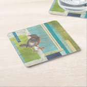 鳥類スクラップブック1 スクエアペーパーコースター (アングル)