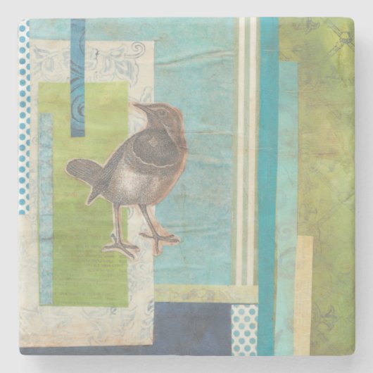 鳥類スクラップブック1 ストーンコースター (正面)