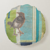 鳥類スクラップブック1 ラウンドクッション (裏面)