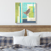 鳥類スクラップブックII キャンバスプリント (インサイチュ (寝室))