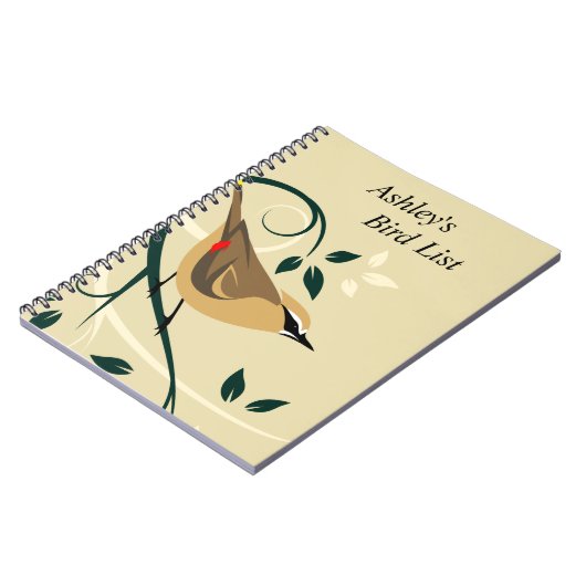 鳥類一覧ジャーナルの表示 ノートブック (左側)