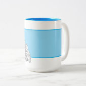 鳥類会議ホワイトボード ツートーンマグカップ (正面右)