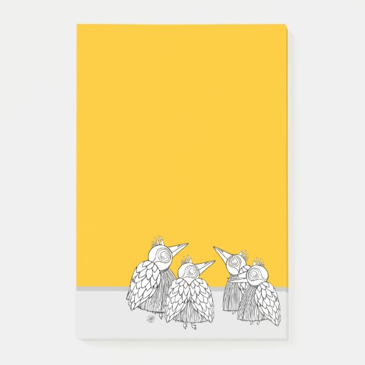 鳥類会議ホワイトボード ポストイット (正面)