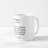 鳥類学おもしろい学定義鳥類学 コーヒーマグカップ (正面右)